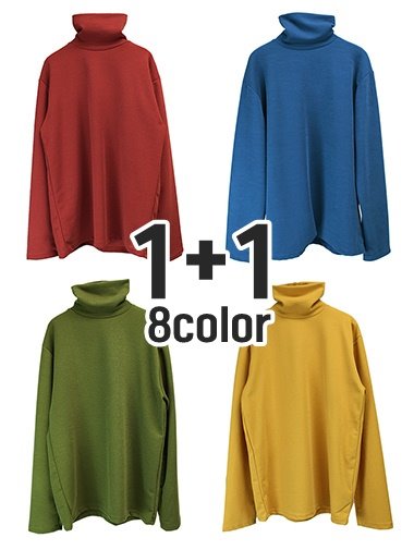 [1+1] Unisex basic knit pola / 8color