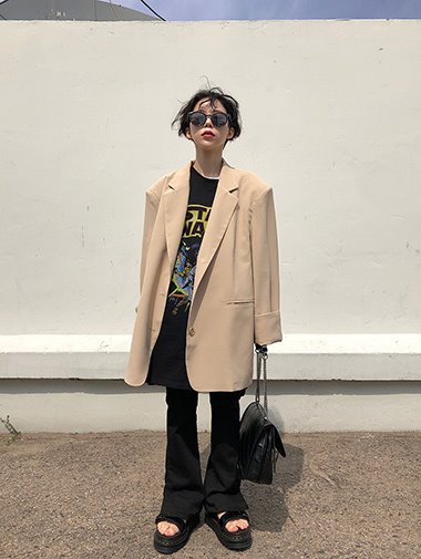 Spring daddy boxy jacket / 3color