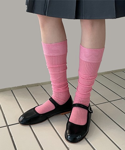 [당일발송] See-through golgi Knee socks / 4color