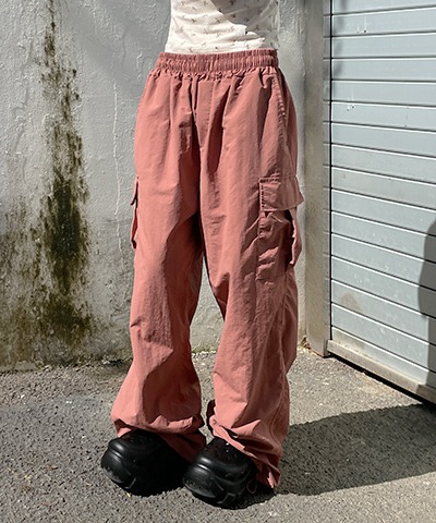 [unisex] Do nylon cargo string pants / 3color