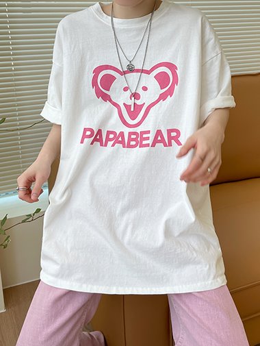 [unisex] Papa boxy T shirts / 2color