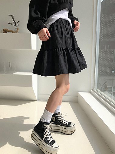 Mini can can skirt / 4color